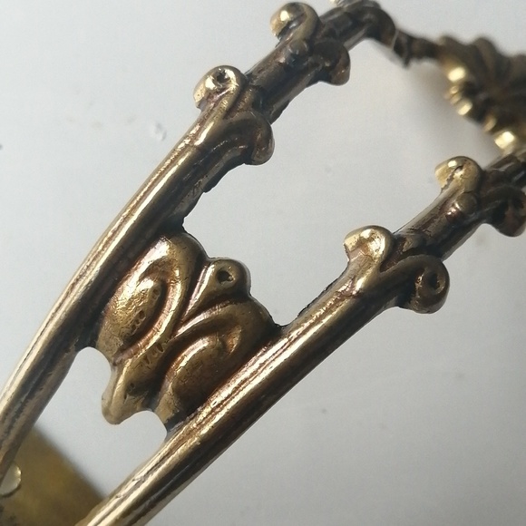 Vintage Brass Hooks Curtain Tie Drapery Holdbacks Wall Mounted Home Decor (2pcs) - Picture 4 of 11